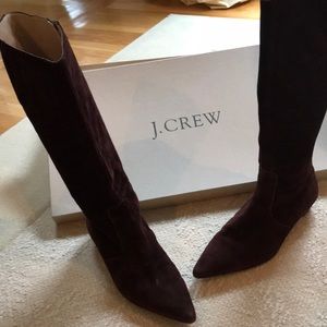 J.Crew Dark Brown Suede Boots